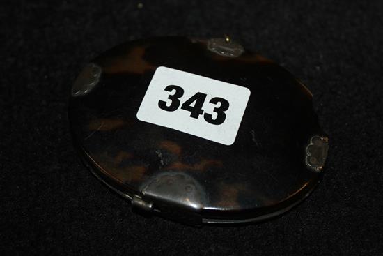Georgian silver mounted magnifying glass